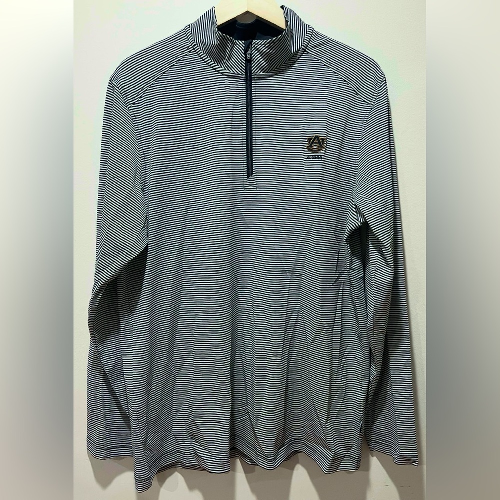 Cutter & Buck Auburn University Tigers Long Sleeve Quarter-Zip Pullover